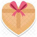 Confezione Regalo Felicita A Forma Di Cuore Icon