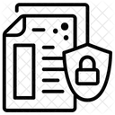 Confidencialidad De Datos Archivo Privado Documento Seguro Icono