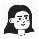 Confident middle eastern young adult woman  アイコン
