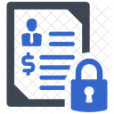 기밀성 잠금 보안 아이콘