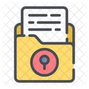 Confidentiality Folder  Icon