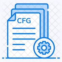 Config File Icon - Download In Colored Outline Style