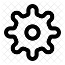 Menu De Configuracao Ajuste Ajuste De Controle De Engrenagem Ícone