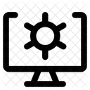 Computador Desktop Configuracao Configuracoes Desktop Display Dispositivo Engrenagem Cog Computador Icon