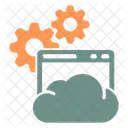 Configuracao Nuvem Computacao Em Nuvem Ícone