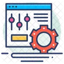 Banco De Dados Configuracao Painel Ícone