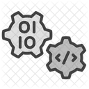 Codigo Configuracoes Engrenagens Ícone