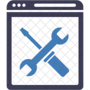 Configuracao De Pagina Web Engrenagem Web Ícone