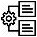 Configuracao De Dados Banco De Dados Engrenagem Ícone