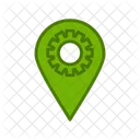 Configuracao De Destino Localizacao GPS Configuracao De Mapa Icon