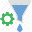Funil Configuracao Roda Dentada Ícone