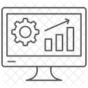 Configuracoes De Graficos Online Thinline Icon Ícone