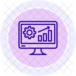 Configuração de gráfico on-line  Ícone