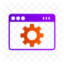 Configuração de página da web  Ícone