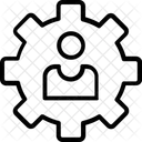 Configuracao De Perfil Engrenagem Lider Ícone