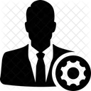Configuracao De Perfil Engrenagem Homem Ícone