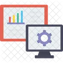 Configuracao De Relatorio De Ganhos Grafico Roda Dentada Ícone