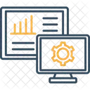 Configuracao De Relatorio De Ganhos Grafico Roda Dentada Ícone