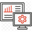 Configuracao De Relatorio De Ganhos Grafico Roda Dentada Ícone