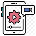 Configuracao De Streaming Configuracao Configuracao Ícone