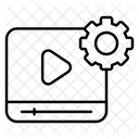 Configuracao De Video Gerenciamento De Video Desenvolvimento De Video Ícone
