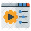 Configuracao De Video Ajuste De Video Ajuste Ícone