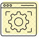 Configuracao Do Navegador Cor Sombra Icone De Linha Fina Ícone