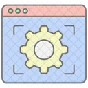Configuracao Do Navegador Icone De Cor Linear Ícone