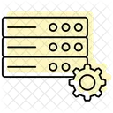 Server Configuration Color Shadow Thinline Icon Ícone