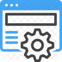 Configuracao De Site Web Desenvolvimento Ícone