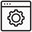 Configuracao De Site Configuracao De Pagina Da Web API Ícone