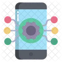 Telefone Celular Configuracao Movel AI Ícone