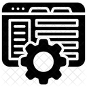 Configuracao Web Desenvolvimento De Sites Analise De Dados Ícone