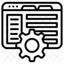 Configuracao Web Desenvolvimento De Sites Analise De Dados Ícone