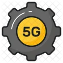 5 G Red Tecnologia Icono