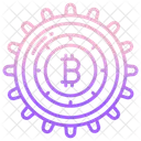 Configuracion De Bitcoin Moneda Configuracion Icono