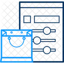 Configuracion De Bolsa De Compras Bolso Basico Icon