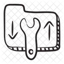Configuracion De Carpeta Configuracion De Sincronizacion De Datos Deslizamiento De Datos Icon