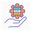 Configuración de almacenamiento de datos  Icono