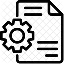 Procesamiento De Archivos Configuracion De Archivos Engranaje Icono
