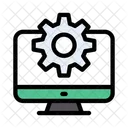 Ajuste Industrial Pantalla Icono