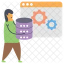Configuracion De Datos Mantenimiento De Bases De Datos Gestion De Bases De Datos Icono