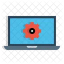 Computadora Portatil Dispositivo Engranaje Icono