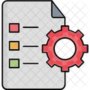 Configuracion De Hoja Diente Rueda Dentada Icono