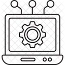 Configuracion De La Computadora Portatil Configuracion Del Sistema Computadora Portatil Icono