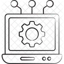 Configuracion De La Computadora Portatil Configuracion Del Sistema Computadora Portatil Icono