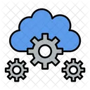 Nube Configuracion De Nube Gestion De Nube Icono