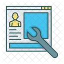 Ajustes De Perfil Icono