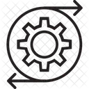 Configuracion De Procesamiento Engranaje Accion Icono