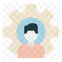 Icono De Usuario Icono De Perfil Simbolo De Engranaje Icono